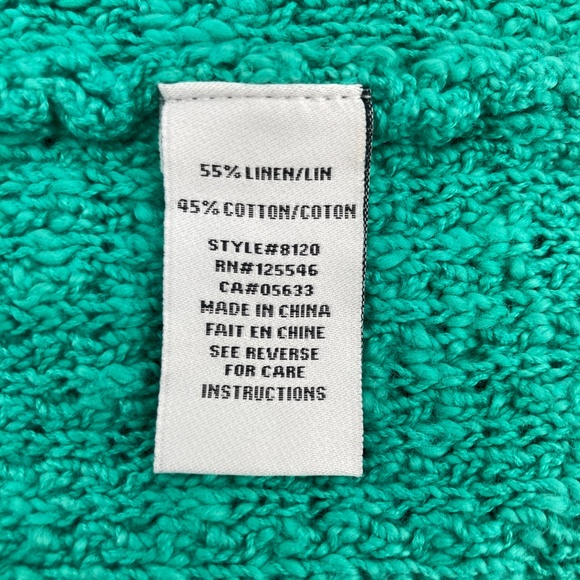 Habitat Clothes to Live In Teal Button Cardigan Sweater - Picture 8 of 9